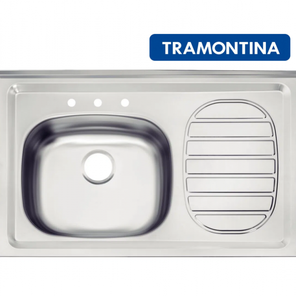 TARJA PARA FREGADERO INOX. 80 X 50 DERECHA 