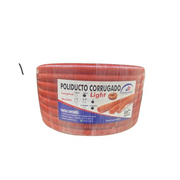 POLIDUCTO CORRUGADO 1 S/GUIA 50 MTS JR