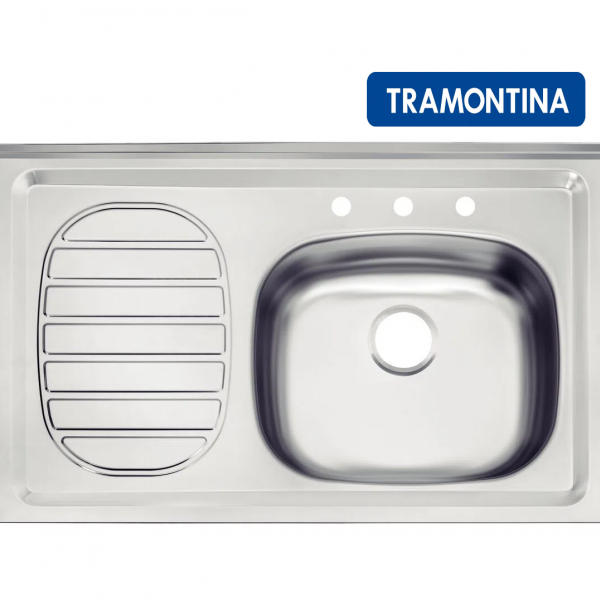 TARJA PARA FREGADERO INOX. 80 X 50 IZQUIERDA